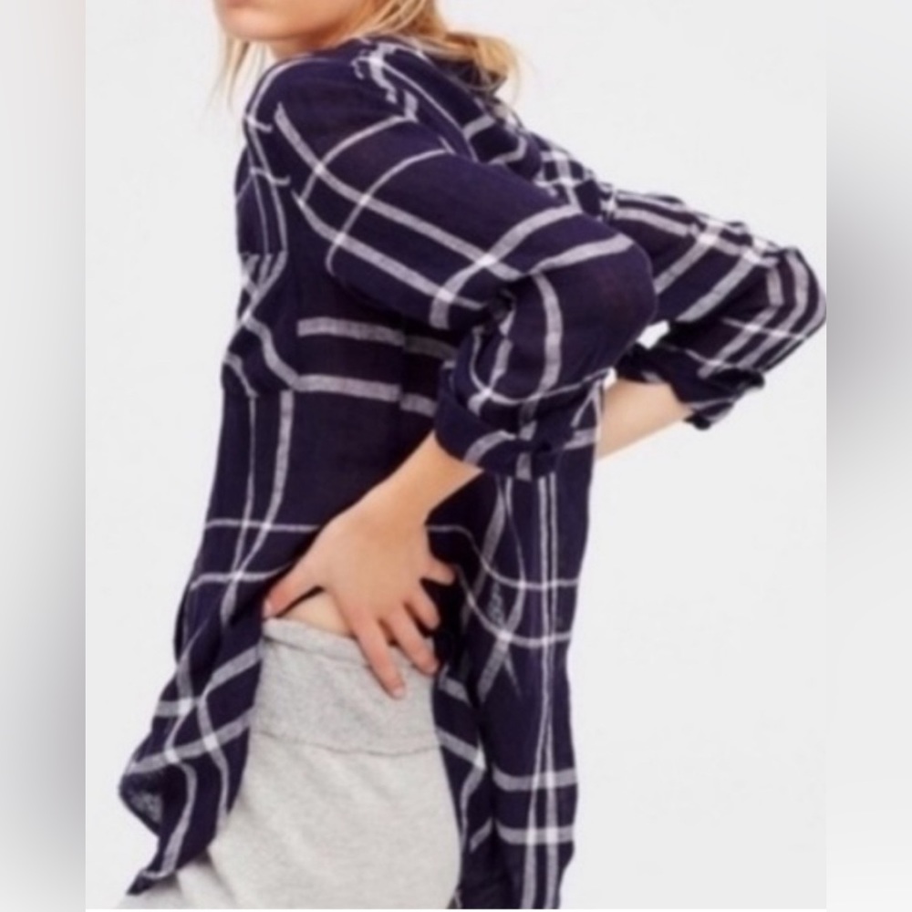 💕Rails x Free People Charli Linen Button Down Shirt  M